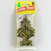 Little Tree "Золотой" Набор из 6 штук для Автомобилей, Подвесной Тип, Автомобиль