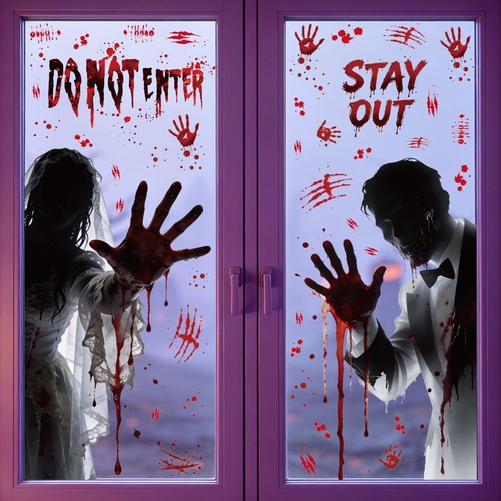 Ghost Claws Scary Ghost Window Sticker Spooky Party Door Stickers Party Supplies