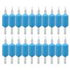 20pcs Disposable Tattoo Handle Grip Silicone Prevent Slip Tattoo Machine Grips for 5RT Needle Blue