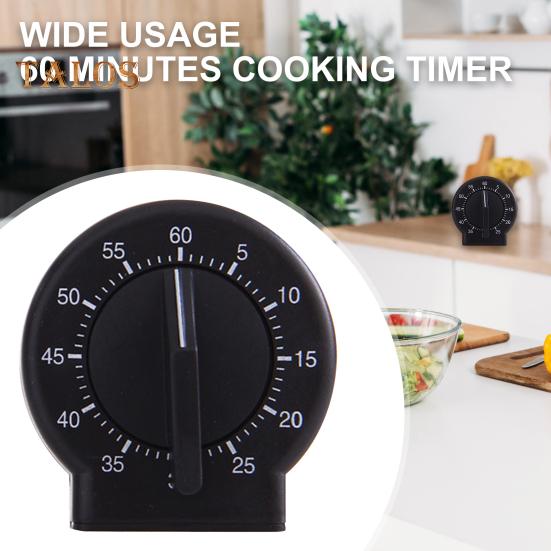 Cooking Timer Simple Operation Professional 2 Colors Chic Smooth Edges 60 Minutes Countdown Clock for Living Room
