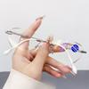 Starlight Fine Sparkle Frameless Diamond Edge-cut Anti-blue Light Reading Glasses for Women HD Fashion Reading Glasses