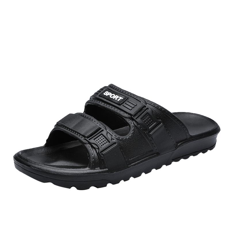 2025 Новые мужские сандалии Летние корейские пляжные тапочки на подошве из ПВХ Мужская верхняя одежда Студенческая повседневная обувь zaptos