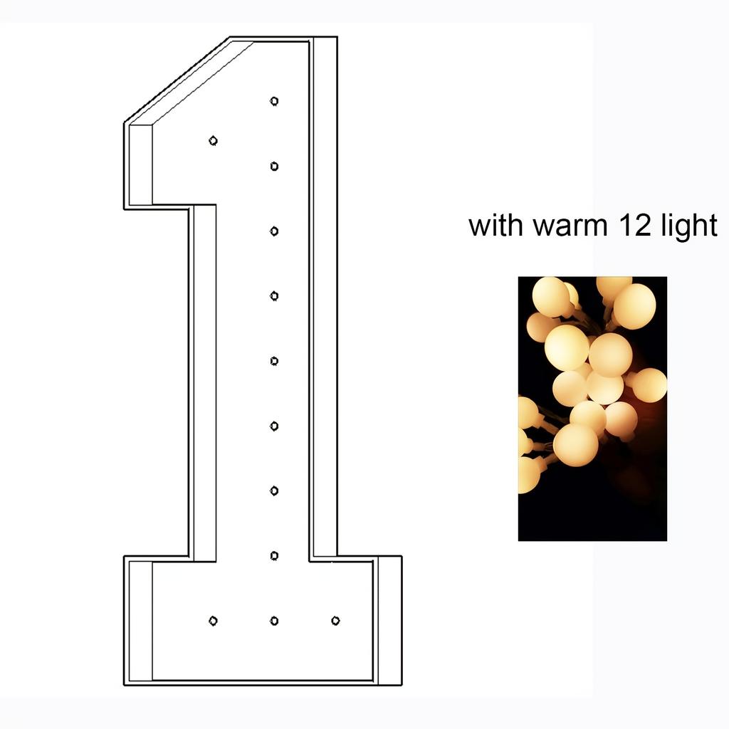 1 шт. 73 см/28,7 дюйма Светящийся цифровой каркас для шаров-маркиз для дней рождения, свадебных юбилеев, выпускных вечеров со светом