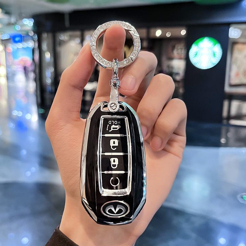 Совместимые чехлы для ключей Infiniti для Q50L, QX50, QX60, QX55, Q70, Q60 - Унисекс Дизайн