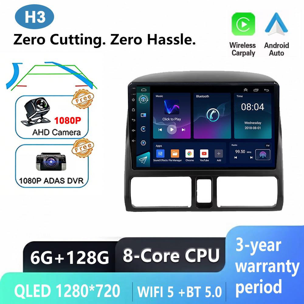 CPU A76 ASR8662 Android 16 For Honda CRV CR-V 2001-2006 Car Radio Multimedia Video Player Stereo Navigation High-performance BT