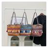 Женская сумка через плечо этнический стиль большая вместимость популярная косая лямка новая нишевая модель модная универсальная плетеная сумка-сумка