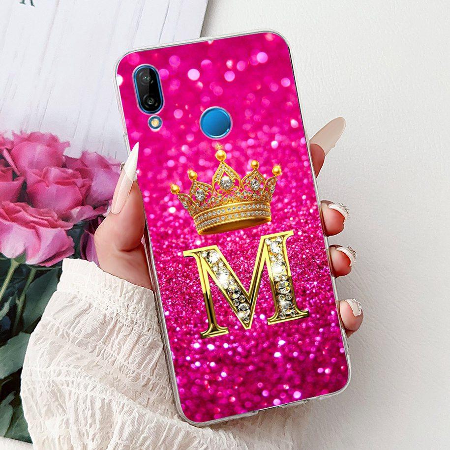 Чехол для Huawei P20 Lite Роскошная Корона Буквы Мягкий Силиконовый Чехол Для Huawei P20Lite Funda Nova 3e ANE-LX1 ANE-LX2 ANE-LX3 Coque