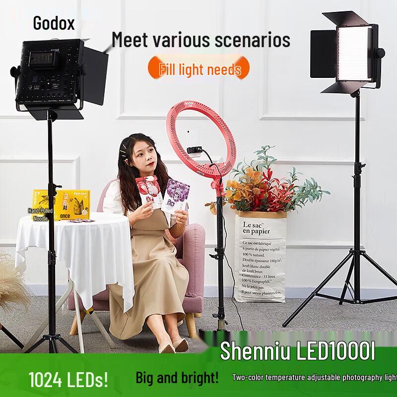 Godox LED1000 II Professional Studio LED Light Kit