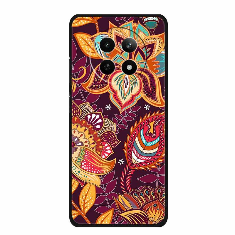 Чехол для телефона Realme 12 5G: Цветная тисненая painting, Ударопрочная с вогнуто-выпуклой текстурой - 1 шт.