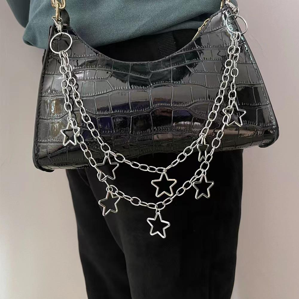 Tassel Love Heart Waist Chain Zinc Zinc Zinc Alloy Pants Chain Cool Tassel Jeans Chain  Female