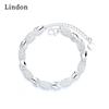 Линдон циркон браслет ювелирные изделия геометрические бусины браслеты-цепочки модный тонкий свадебный подарок для подруги женщин