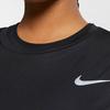 Nike Dri-FIT Slim Fit Длинный рукав Бег Тренировочная футболка Женская Топы Черный AJ8129-010