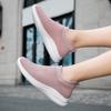 New Spring Summer Women Shoes Knitting Sock Women's Sneakers Breathable Women Flat Shoes Soft Bottom Casual Walking Shoes