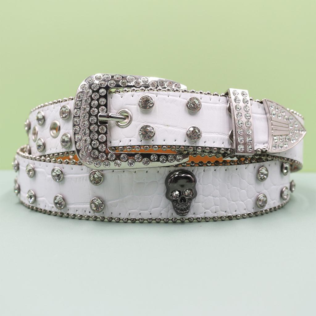 Пояс в панк-стиле Мужской модный джинсовый пояс Мужской высококачественный кожаный пояс Пояс в европейском и американском стиле