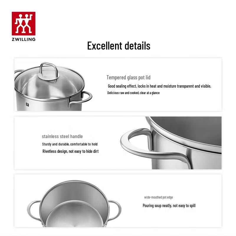 Zwilling Глубокая кастрюля NovaPlus из нержавеющей стали