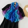 Радужный Однотонный Жемчужный Шифоновый Головной Платок для Женщин Малазийская Шапка Баотоу Шарф Полиэстеровый Шарф Шарф для Женщин