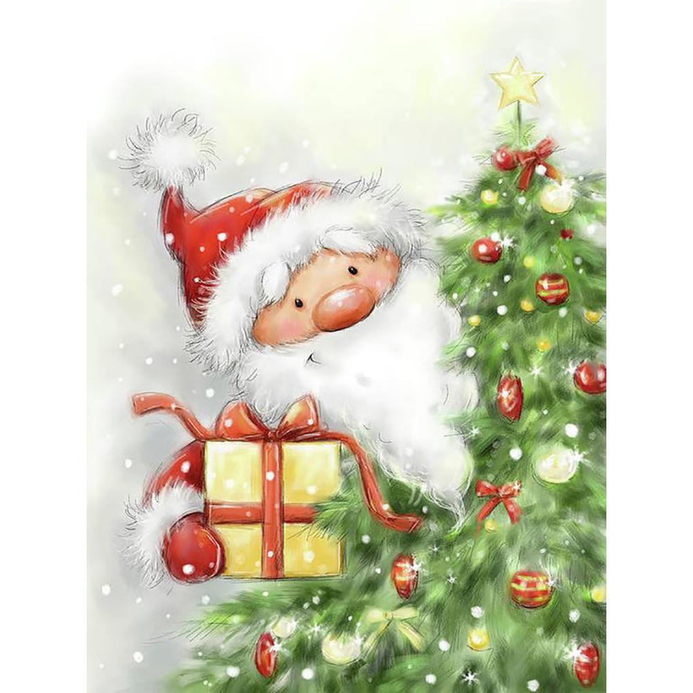 5d алмазная живопись Рождественский медведь шляпа ремесленная полная квадратная Алмазная вышивка крестиком мозаика с изображением животных Рождественская настенная живопись