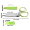 Multi Layer Scallion Vegetable Scissors Five Layer Office Shredded Paper Scissors