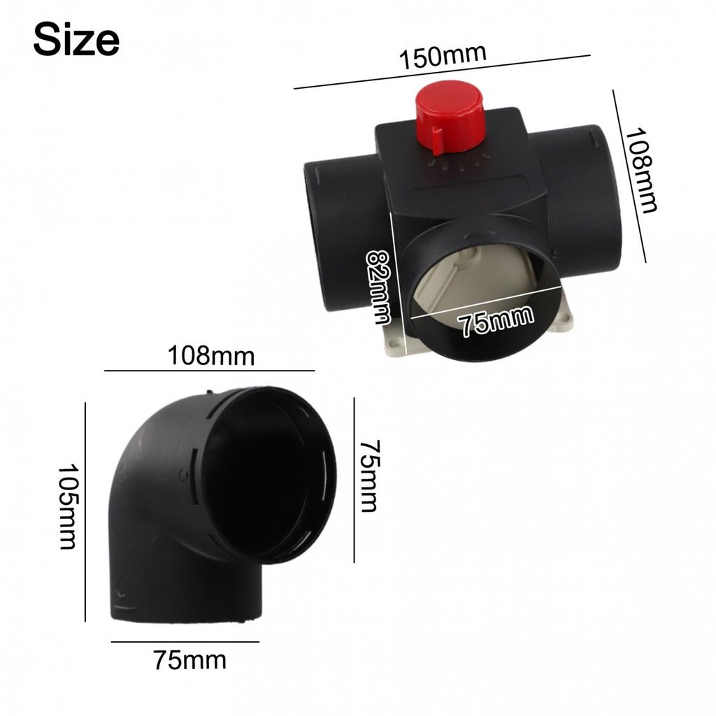 Оптимизированная конструкция 75MM L коленчатый соединитель для систем отопления транспортных средств
