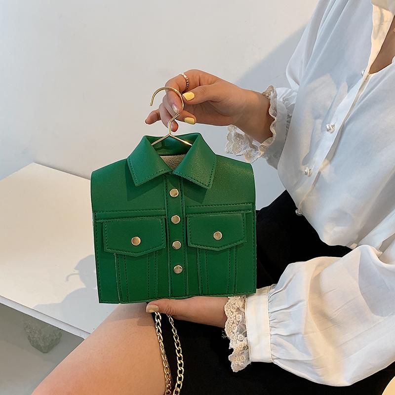 Luxury Jacket Shoulder Bag for Women PU Crossbody Bags Cute Purse and Handbag Designer Chain Crossbody Bag