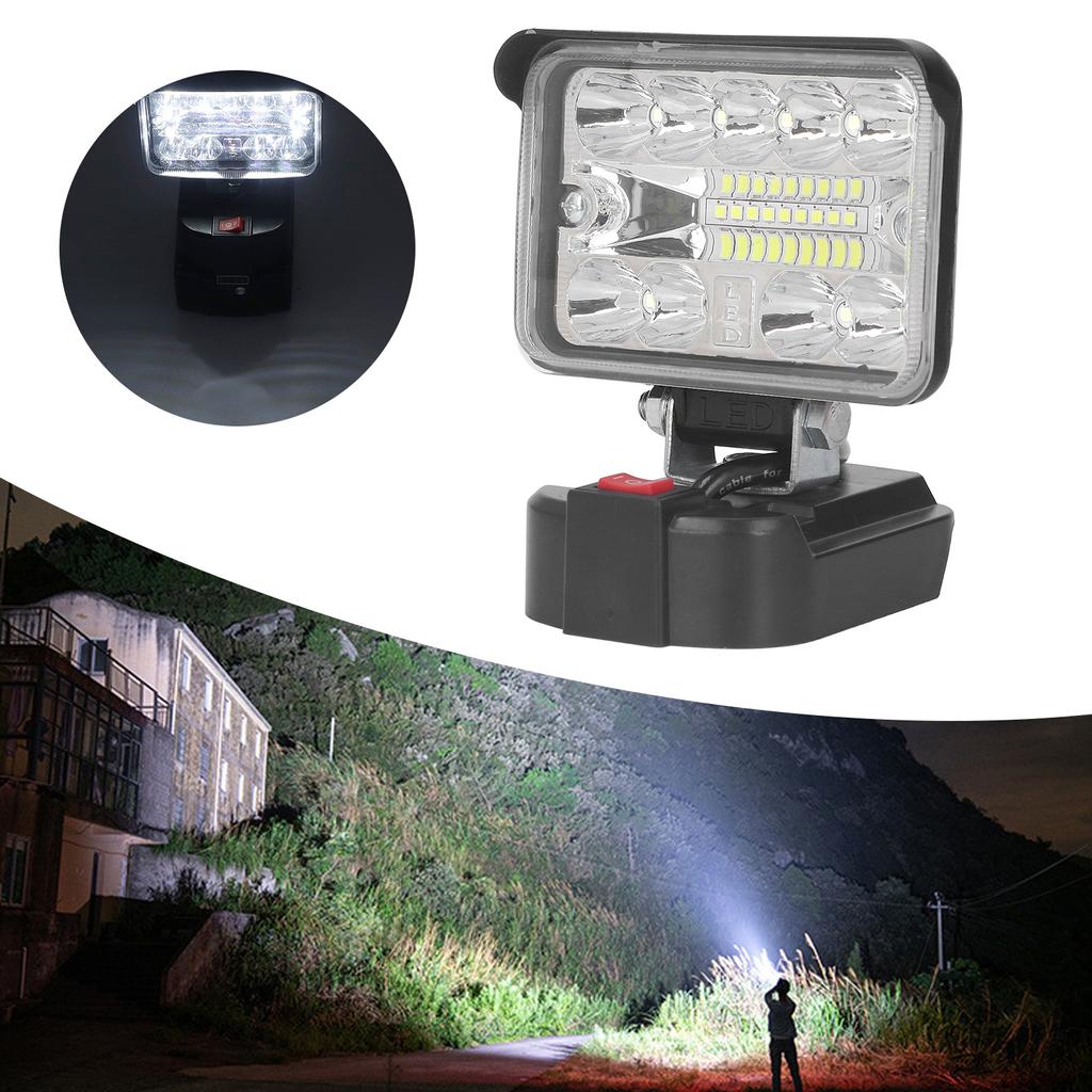 3-дюймовый светодиодный рабочий светильник с подставкой, беспроводная лампа для наружного освещения, аварийная 54 Вт, 2800 лм, 6500 К