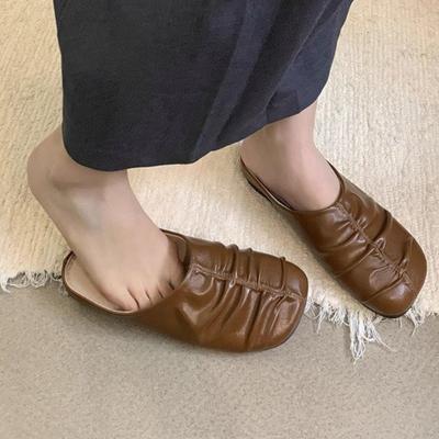 Модные балетки Женские тапочки Дизайнерские летние мюли Обувь Сандалии с ремешком на пятке 2025 Модная женская обувь Повседневные шлепанцы Mujer Zapatillas