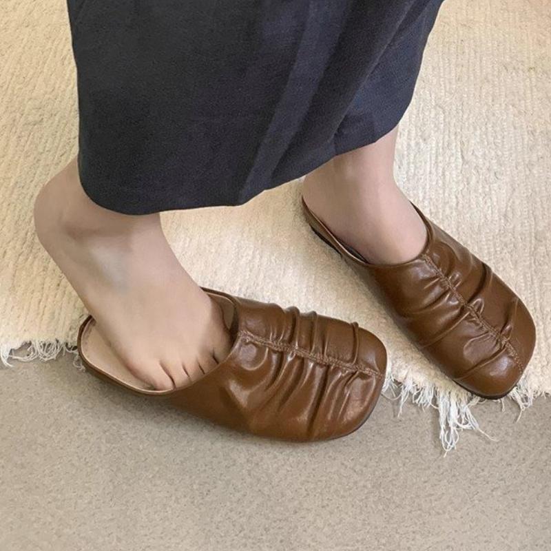 Fashion Flats Women Slippers Designer Summer Mules Shoes Slingback Sandals 2025 Fashion Woman Shoes Casual Flip Flops Mujer Zapatillas