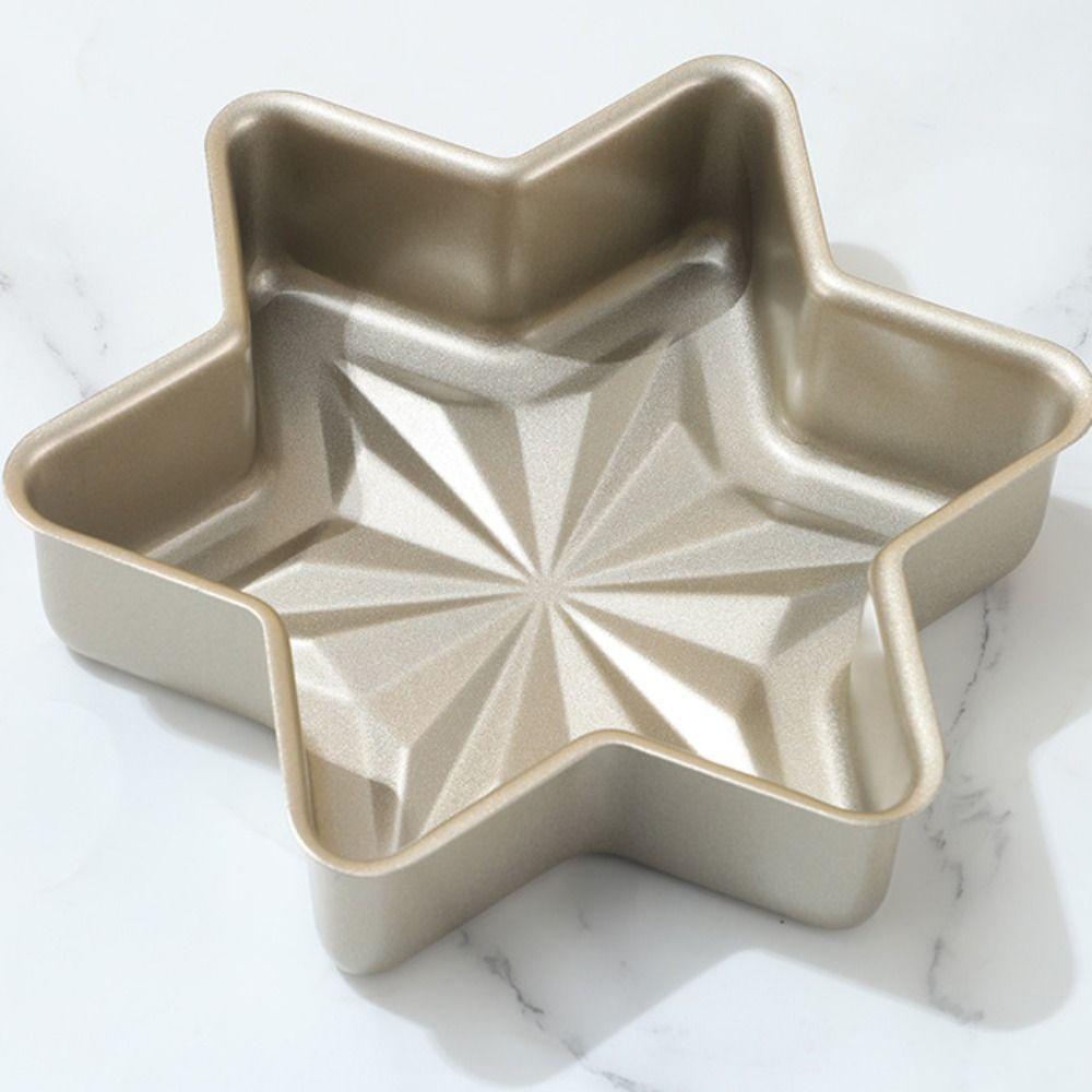 Reusable Non-stick Baking Pan Carbon Steel Hexagonal Bread Mold Thickened Baking Tray Household