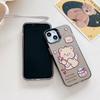 Силиконовый чехол с изображением медведя-купидона для Xiaomi Redmi Note 12 11 Samsung A54 A24 A14 Oppo A78 A58 A38 Tecno Spark 10 30C Funda Painted Cover Soft TPU Bumper