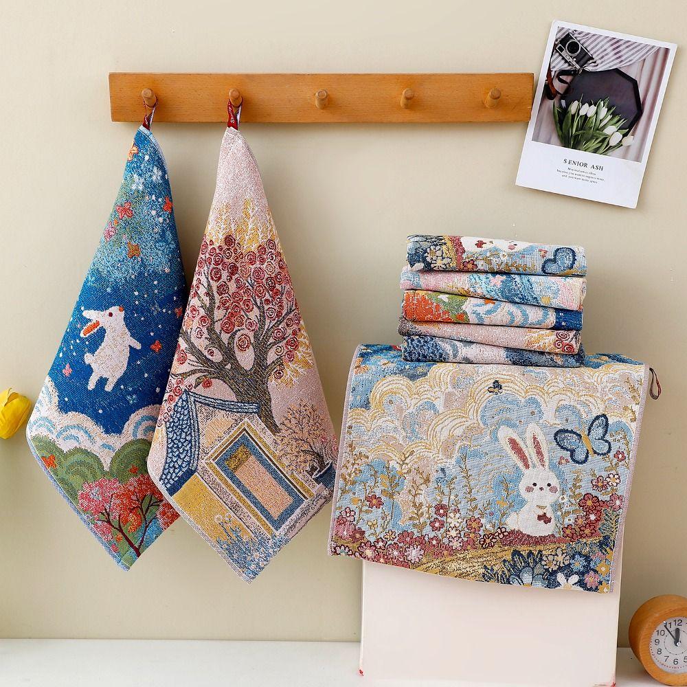 Новое большое полотенце для рук 34x40 см 4-слойная хлопковая марля Декоративная кухонная салфетка из чистого хлопка Быстросохнущее кухонное полотенце Дом Ресторан