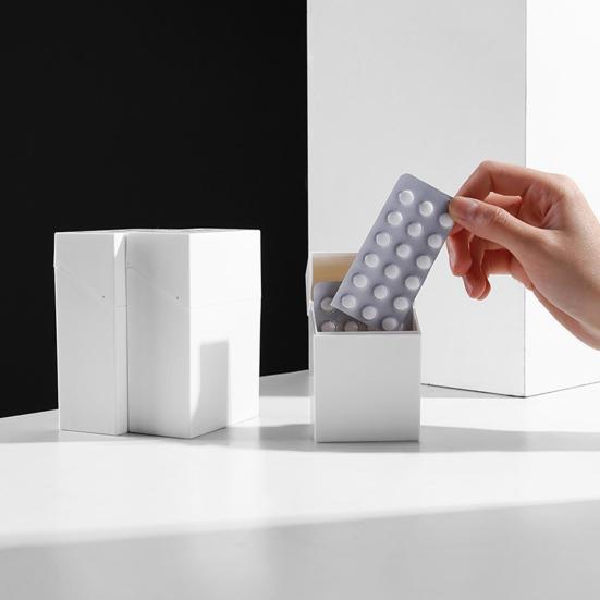 Кейс для хранения Многофункциональный откидной крышкой HIPS Пластиковый ящик для сортировки широкого применения для дома