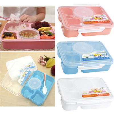 Микроволновая печь Bento Lunch Box Пикник Еда Фрукты Контейнер Коробка Для Хранения Для Детей Взрослых MIT