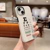 Medical Eye Vision Chart Phone Case For Iphone 16 Pro Max 15 13 14 12 11 14 Pro Max 15 Pro Max Two-in-one Cover