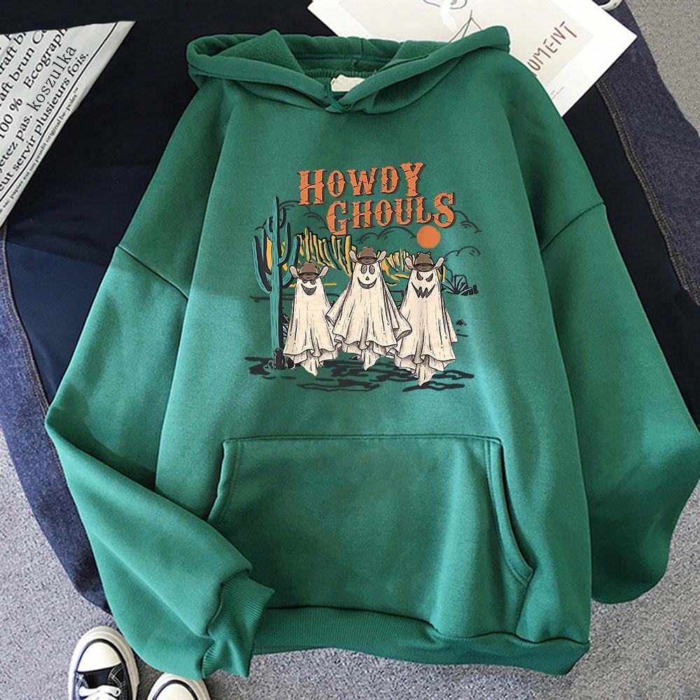 Толстовка с капюшоном на Хэллоуин унисекс смешной кофе привет Ghols толстовки унисекс осень зима рождество винтаж тыква кот пуловеры свитшоты