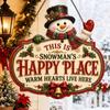 Santa Claus Christmas Decoration Sign Wooden Xmas Ornaments Christmas Hanging Sign  Entryway