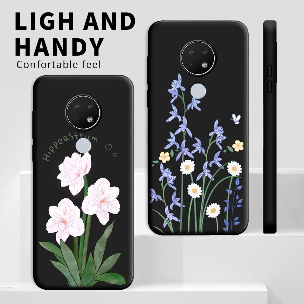 For Nokia 7.2 6.3 6.2 5.4 5.3 5.4 Case Cartoon Cute Flower Shockproof Silicone Soft Phone Case For Nokia 3.4 2.4 1.4 Back Cover