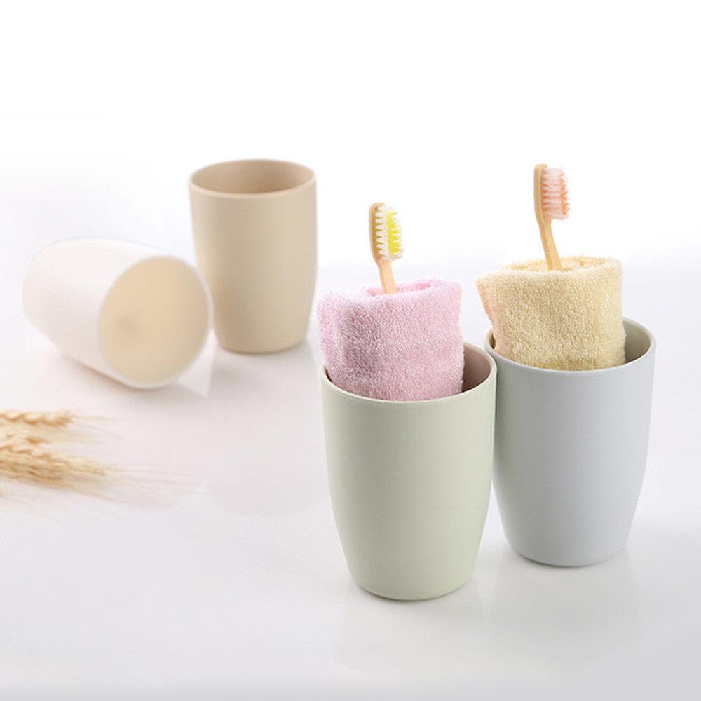 Portable Thick Circular Bathroom Toothpaste Cup Tumbler Tooth Mug Toothbrush Holder