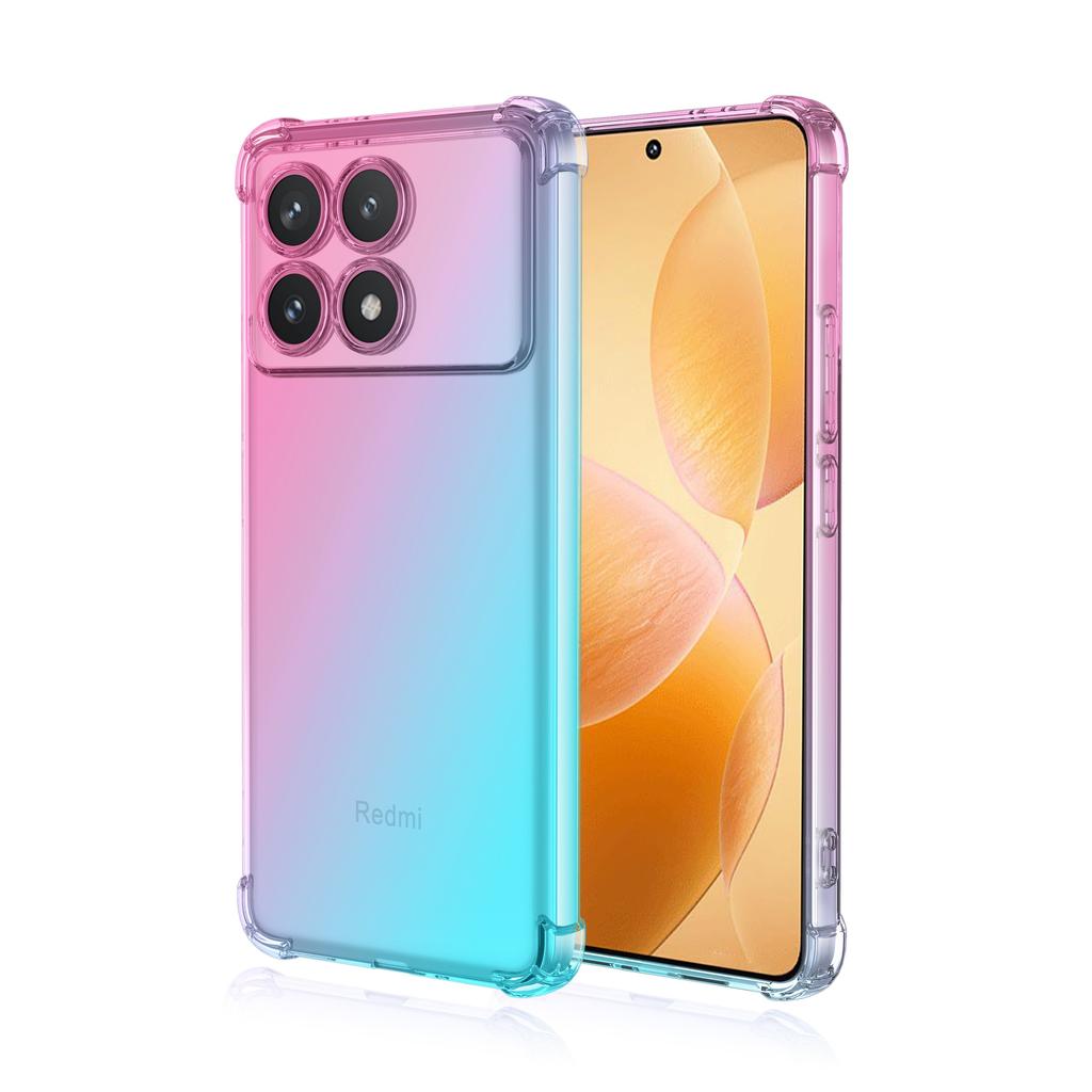 Прозрачный милый градиентный чехол для телефона, тонкий, устойчивый к царапинам, гибкий чехол из ТПУ, противоударный защитный чехол для Xiaomi Poco C31 F2 Pro F3 GT F4 F6 M5s X3 NFC