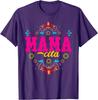Женская футболка с цветочным принтом Mamacita Fiesta Подарок на День матери День рождения Повседневная с круглым вырезом