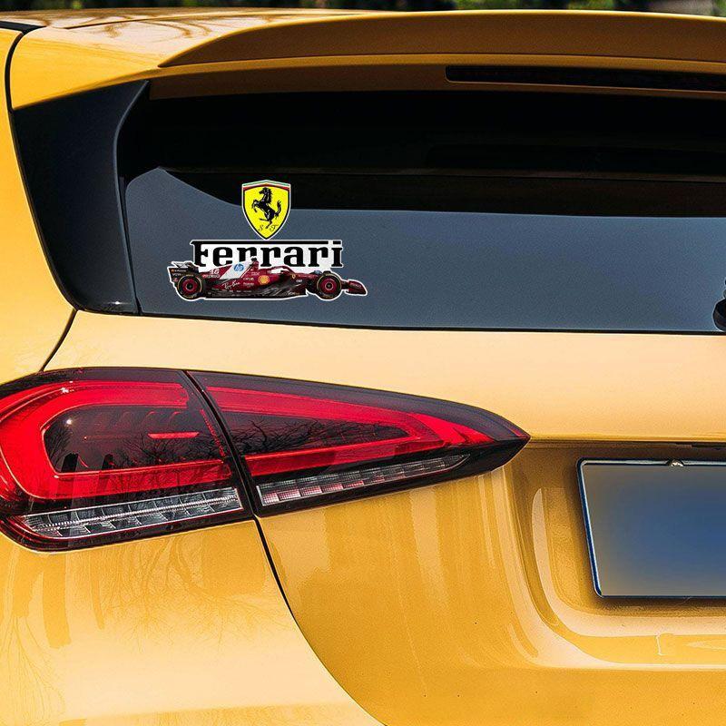 Car Creative Stickers Waterproof Sun-proof Decals For Ferrari LaFerrari 488 812 296 F430 SF90 360 F8 Racing Styling Accessories JG2