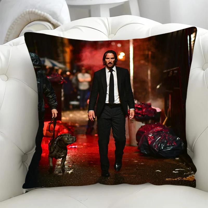 Наволочка для диванной подушки 45x45 см Наволочка для подушки John Wick 45*45 Наволочки для кровати Осенний декор Декоративные наволочки 40x40 Садовые кресла