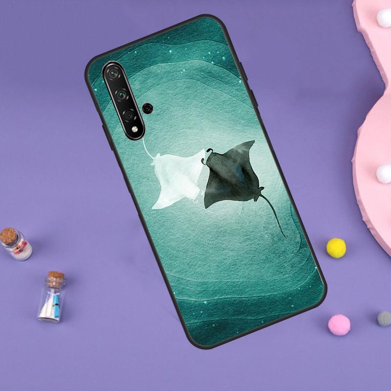 Чехол Animal Manta Ray для Huawei P30 P20 P40 Lite Nova 5T 11i 8i 3i 9 10 SE 11 Pro Y90 Y70 Y61 Y60 Y91