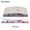 50 Pcs/Lot Printed Sandpaper Wood Nail File Buffer 100/180/240 Multi Design Wooden Unhas Files Washable Strong Thick Nails Files