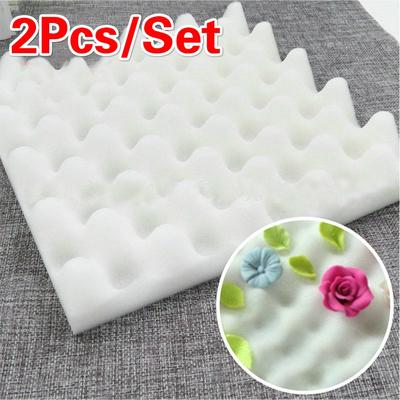 2 шт./компл., помадка, торт, шоколад, сахар, цветок, сушка, пена, украшение, коврик для выпечки