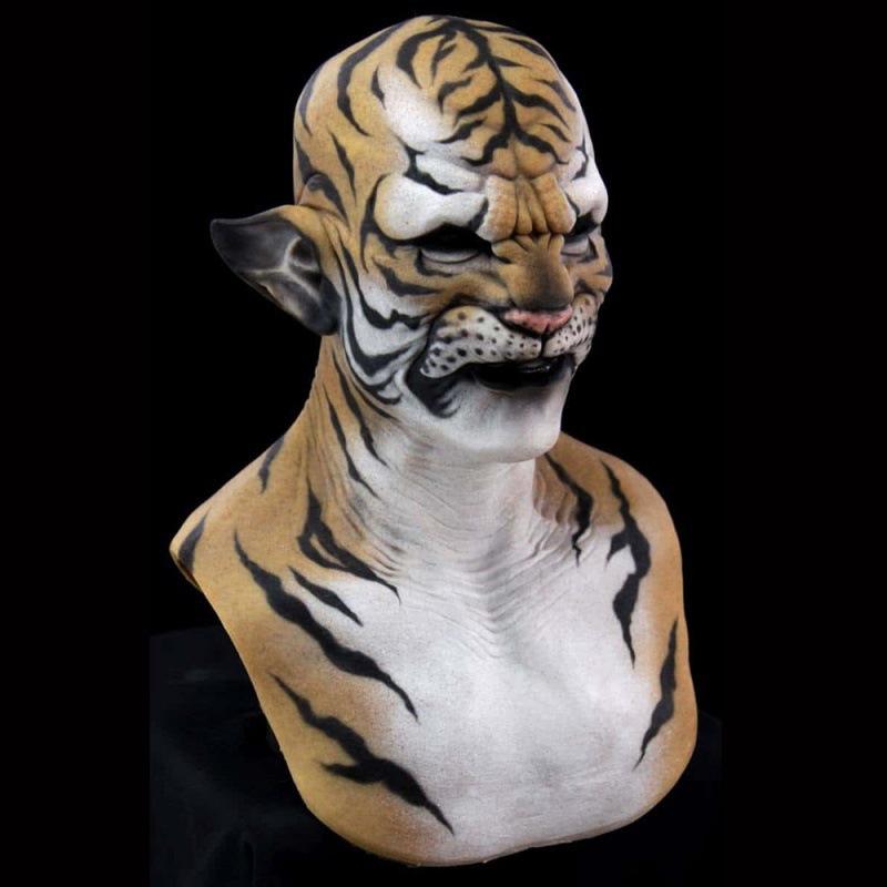 Carnival Animal Latex Headgear - Northeast Tiger cos Dressing up as a Sherry Khan beast tiger mask for pranks