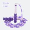 2.8M Skill Jumping Bamboo Rope PVC Beginners Adult Children Soft Beaded No Tangle Segmented Fitness Jump Rope
