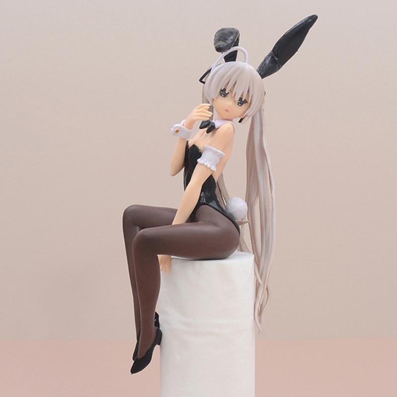 Anime Figure Kasugano Sora Sexy Bunny Girl PVC Action Ollectible Model Decor Car Ornaments Toy