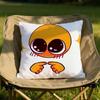 Soybean Expression Cushion Cover Soft Reversible Durable Pillow Cover MultiScene Use for Home Car Daily Comfort