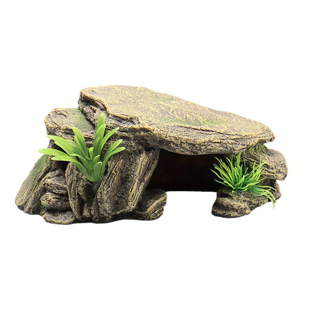 1PC Aquarium Turtle Tank Decoration Terrace Artificial Shelter Decor Ornament Reptile Resting for Fish Terrapins Frogs Turtles
