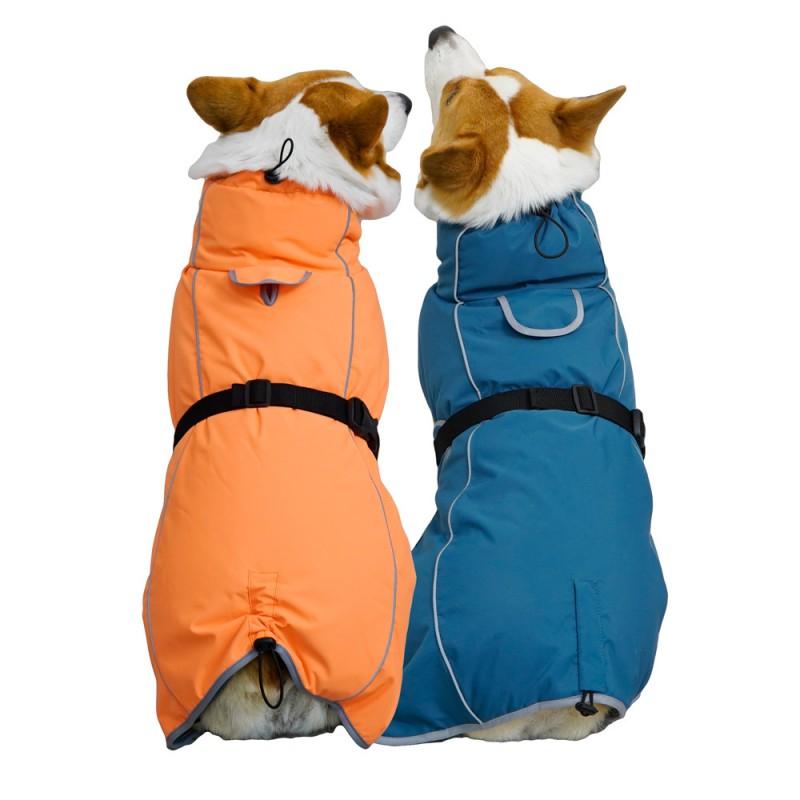Waterproof Fleece-Lined Dog Raincoat Winter Warm Outdoor Jacket Small Medium Large Breeds